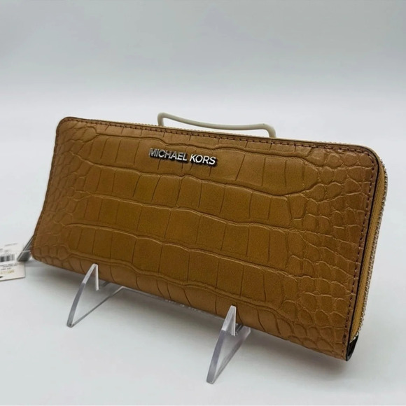 Michael Kors Large Continental Wallet Wristlet Leather - Picture 3 of 10